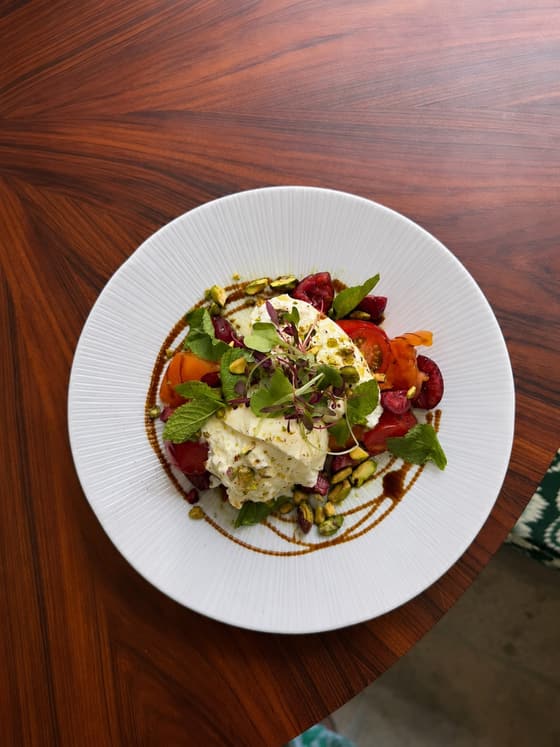 The Big Cheese A celebration of the season, featuring creamy burrata, fresh Jersey Heritage